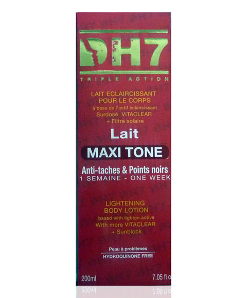 Brightening Milk And Lotion Dh7 Maxi Tone Lightening Body Lotion