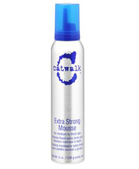 Hair With Mousse In It. Catwalk Extra Strong Mousse