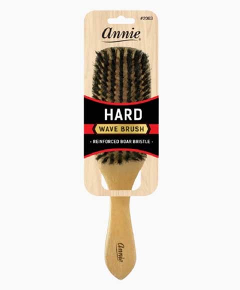 Annie Wooden Club Wave Brush Hard Reinforced Boar Bristles