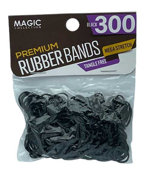 Rubber Bands For Pony Tail And Braids Black