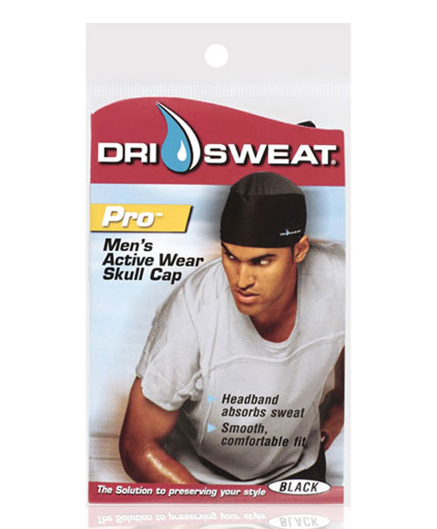 Dri Sweat Xtreme Men's Active Wear Sports Cap, Black 