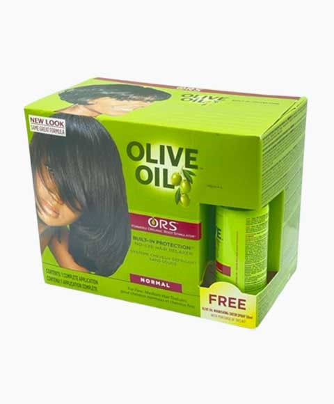 Organic Root Stimulator Normal Olive Oil Built-In Protection No Lye Relaxer  System