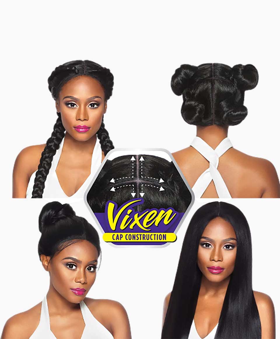 Swiss X Syn Vixen Yaki Wig Lace Front wigs in human hair