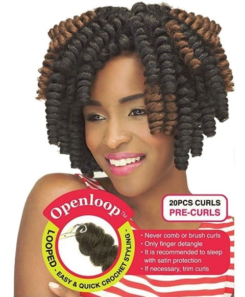 curly hair braids | Femi Kalon Syn Elastic Curl Hair - PakCosmetics