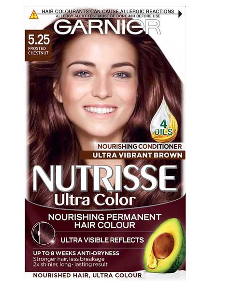 Nutrisse Ultra Permanent Nourishing Hair Colour 5.25 Frosted Chestnut ...