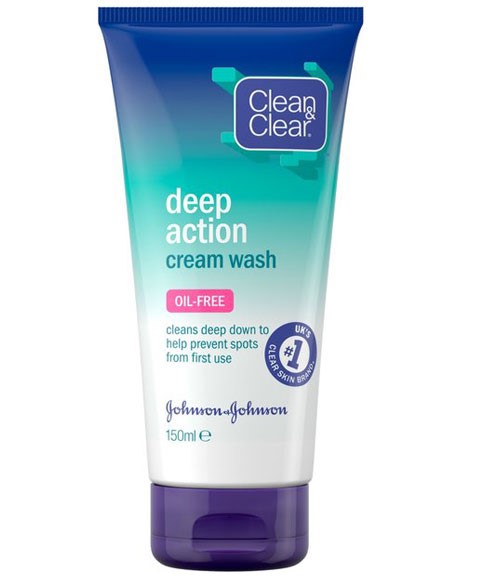 Clean And Clear Deep Action Cream Wash | Johnson and Johns