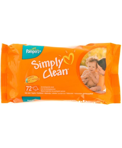 pampers pampers | Pampers Simply Clean Baby Wipes - PakCosmetics