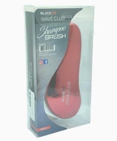 Black Ice Wave Club Shampoo Brush Red BWC201