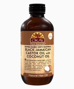 Okay Extra Dark Black Jamaican Castor Oil With Coconut Oil